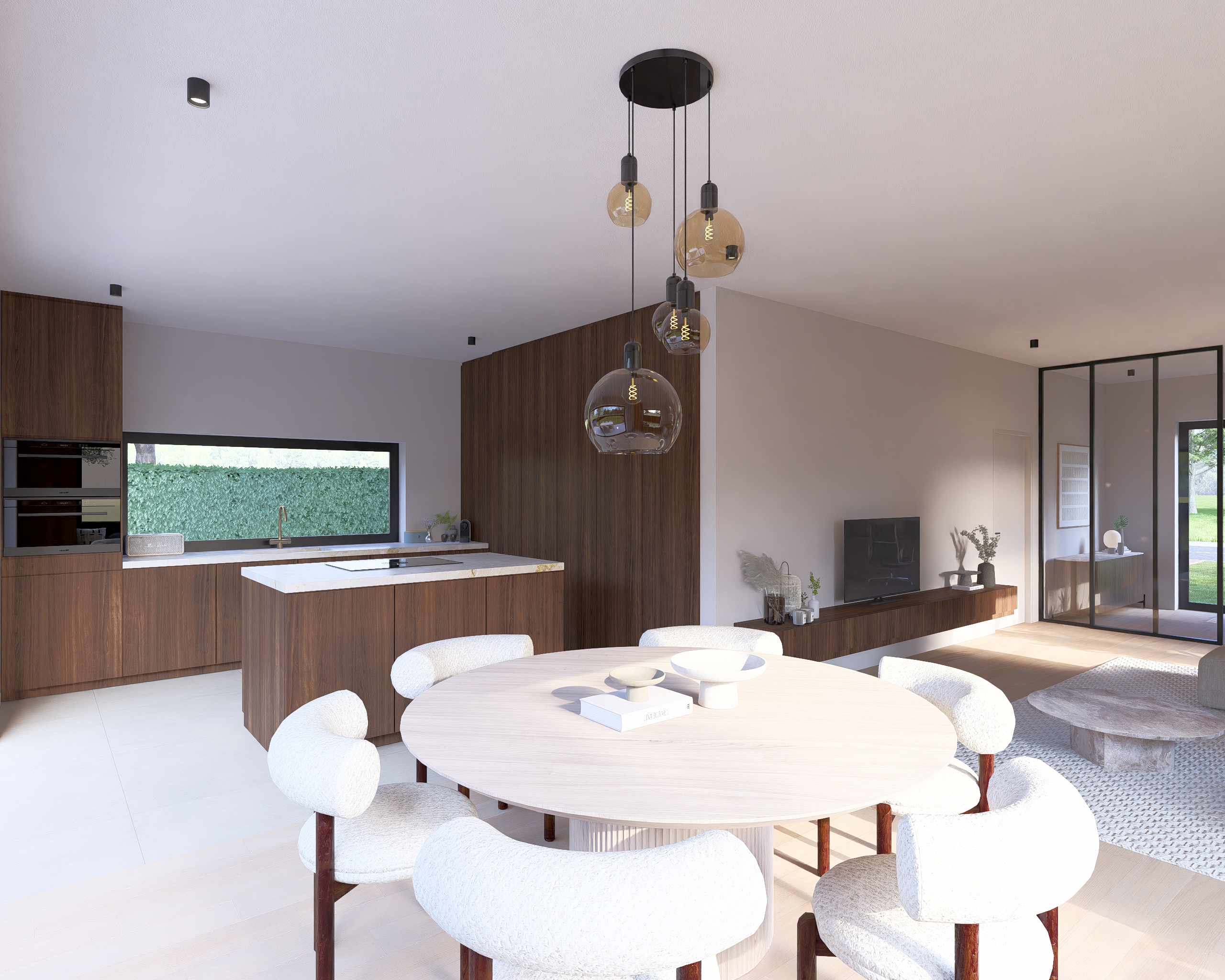 ston3s open keuken eettafel woonkamer